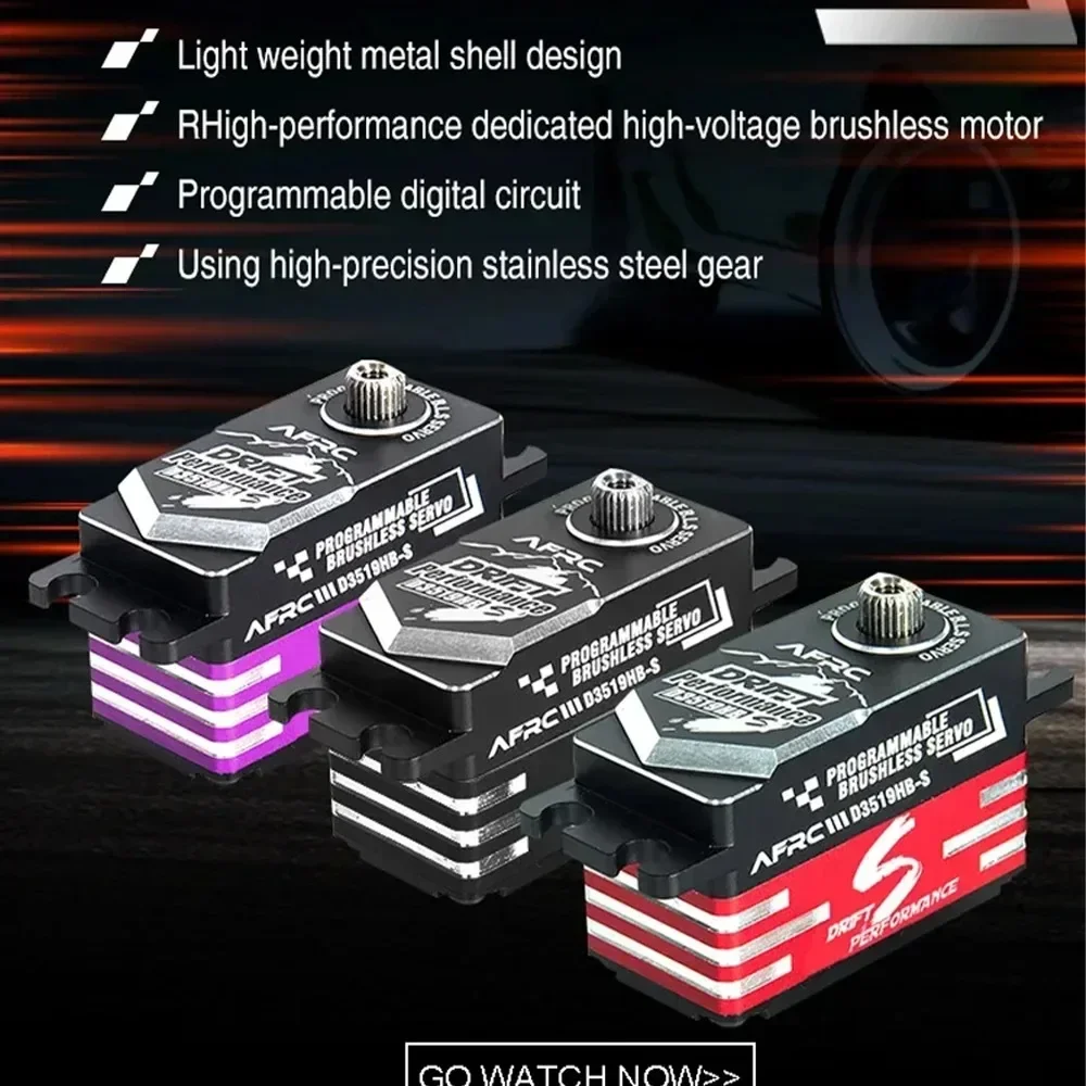 Rc Drift Car Brushless - Servo Brushless Programmabile HV a Basso