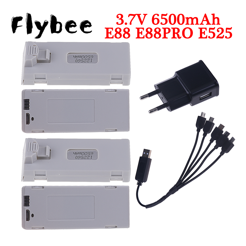 Rc Hobby Drone - Batteria originale E88 3.7V 6500mAh batteria
