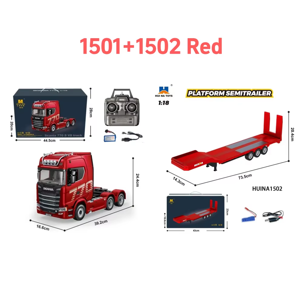 Hobby Rc Van - HUINA 1/18 19CH RC Camion 1501