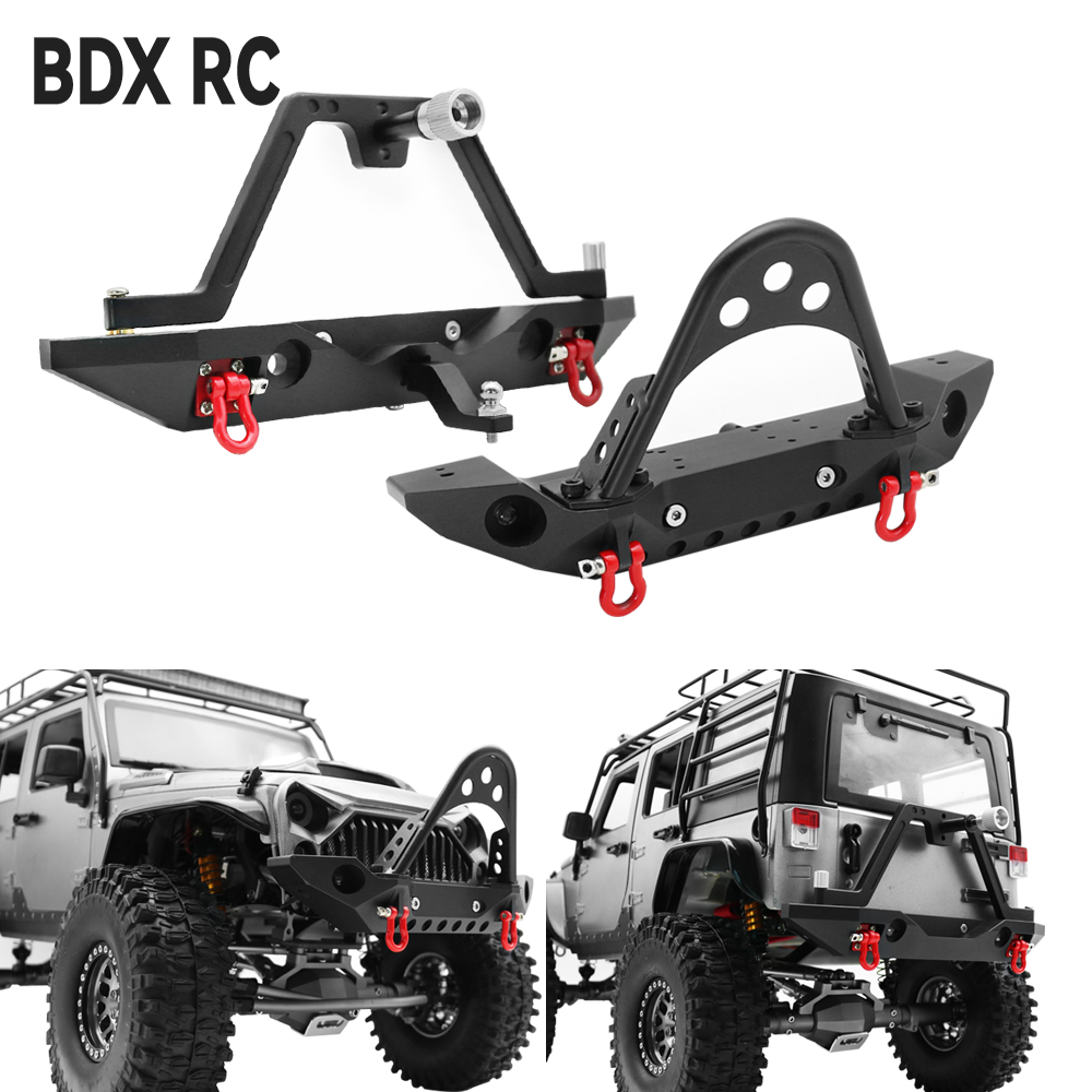 Rc Hobby Grade Crawler - Paraurti posteriore anteriore in metallo con
