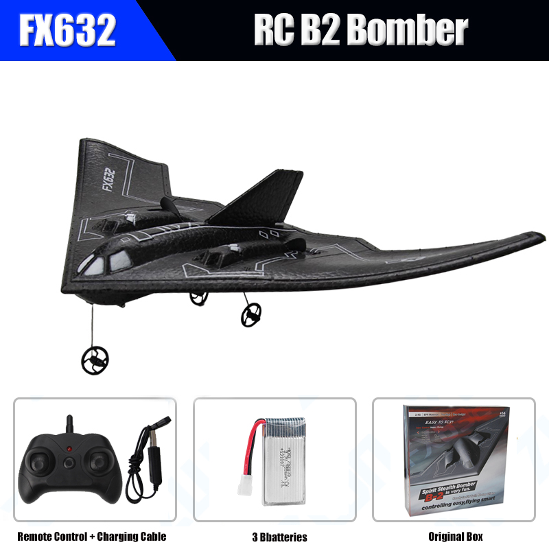 Rc Planes Horizon Hobby - Aereo RC B2 Stealth, 2 Canali,