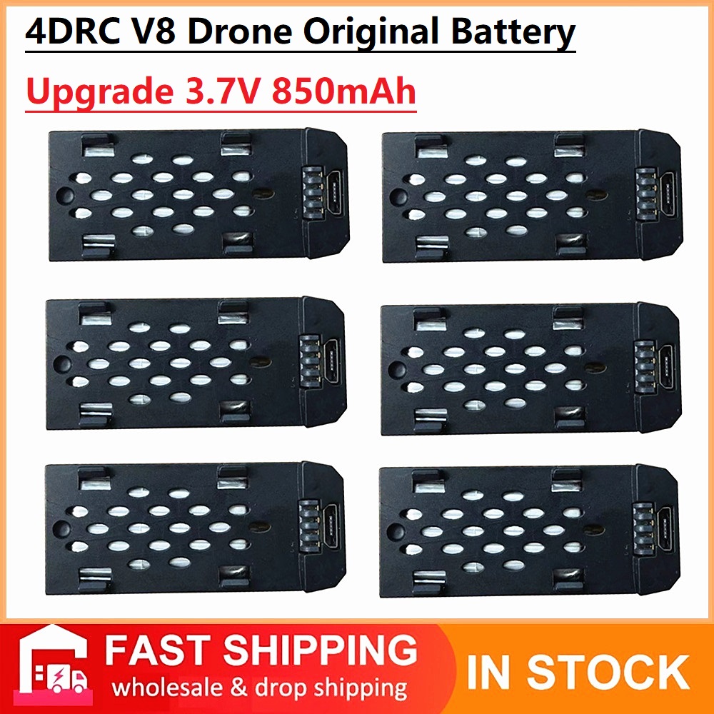 Rc Hobby Drone - 4DRC V8 Drone Batteria Originale 3.7V