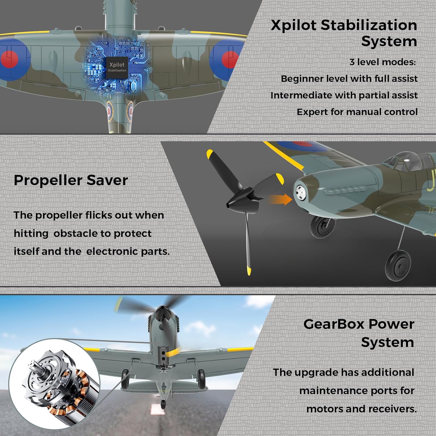 Aereo RC VOLANTEXRC Spitfire - - Rc Planes Horizon Hobby recensione e prezzo