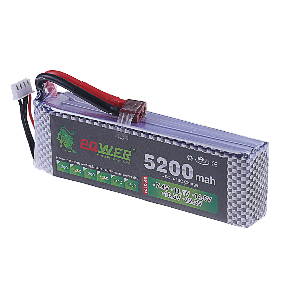 3S Lipo Batteria 11.1V 5200mah - Rc Hobby Drone recensione e prezzo